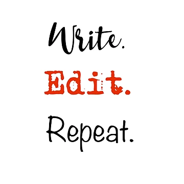 Artwork thumbnail, Write. Edit. Repeat. by JMMDesigns
