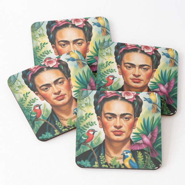 Item preview, Frida Kahlo colorful illustration designed and sold by BenCoStyle.
