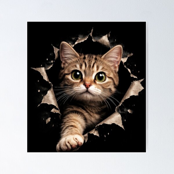 Item preview, Cat Torn Cloth designed and sold by jolihanot.