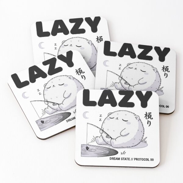 Item preview, Lazy Cat Fishing Under Moonlight designed and sold by Momentum-Store.