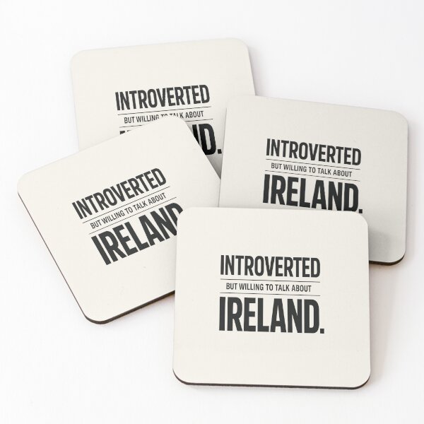 Item preview, Introverted But Willing to Talk About Ireland Funny Irish Quote designed and sold by POD DYNASTY.