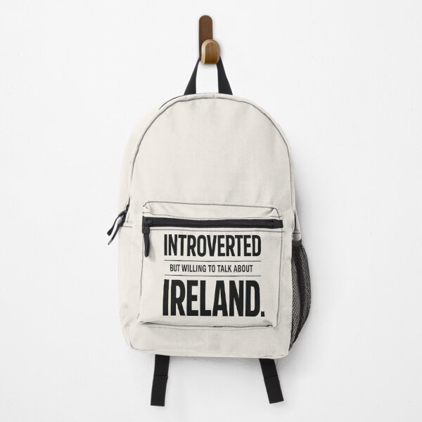Item preview, Introverted But Willing to Talk About Ireland Funny Irish Quote designed and sold by POD DYNASTY | Original Print On Demand T-Shirt Graphics.