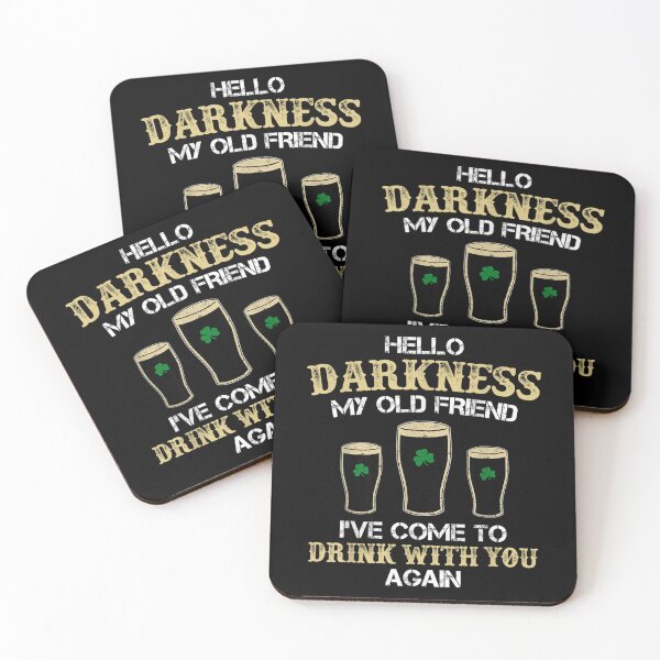 Item preview, Hello Darkness My Old Friend St Patricks Day Irish Stout Beer Drinking designed and sold by ShavonRistorin.