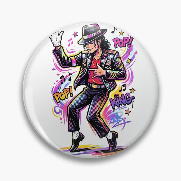 Item preview, King of Pop Neon Vibes - Pop Art designed and sold by Dhenin Studio.