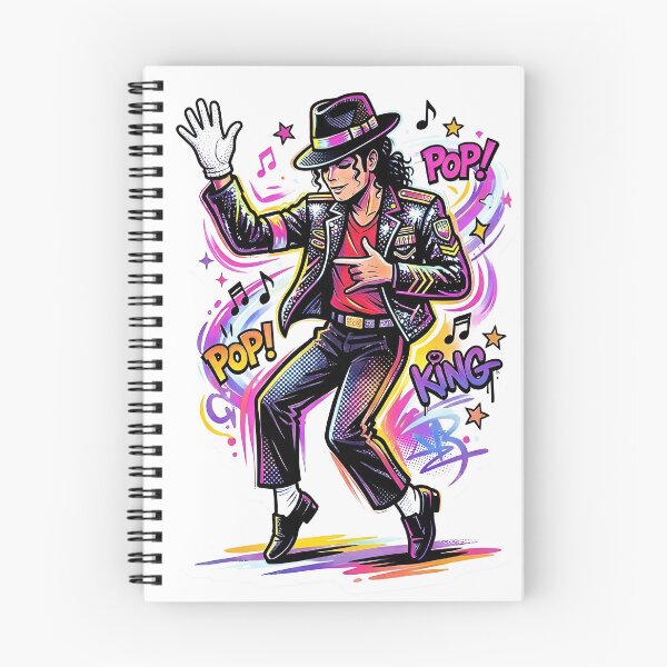 Aperçu de l'œuvre King of Pop Neon Vibes - Pop Art créée et vendue par Dhenin Studio.
