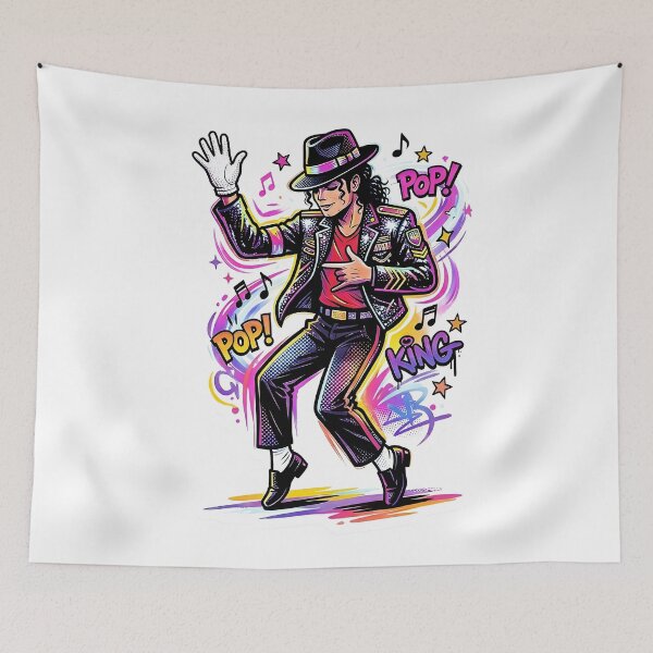 Item preview, King of Pop Neon Vibes - Pop Art designed and sold by Dhenin Studio.