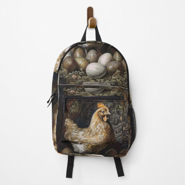 Item preview, Vintage Victorian Style Hen Illustration with Golden Eggs designed and sold by VISO-art.