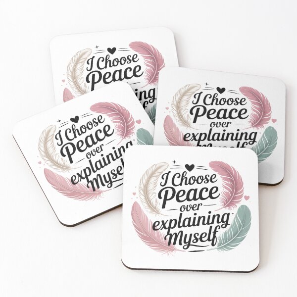 Item preview, I Choose Peace Over Explaining Myself. Self Love Quote Typography Design designed and sold by Aarvya Fashion Club ( A.F.C ).