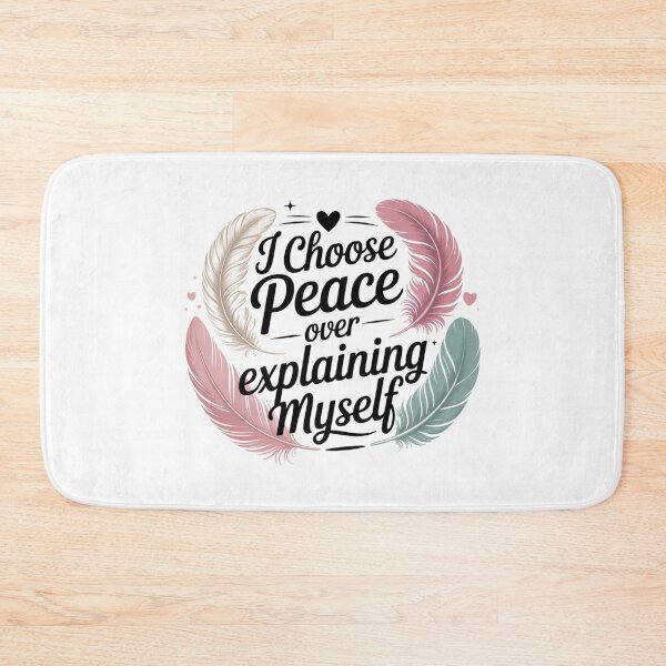 Item preview, I Choose Peace Over Explaining Myself. Self Love Quote Typography Design designed and sold by Aarvya Fashion Club ( A.F.C ).