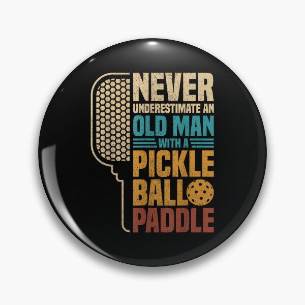 Item preview, Mens Never Underestimate an Old Man with A Pickleball Paddle designed and sold by wardpowerslamon.