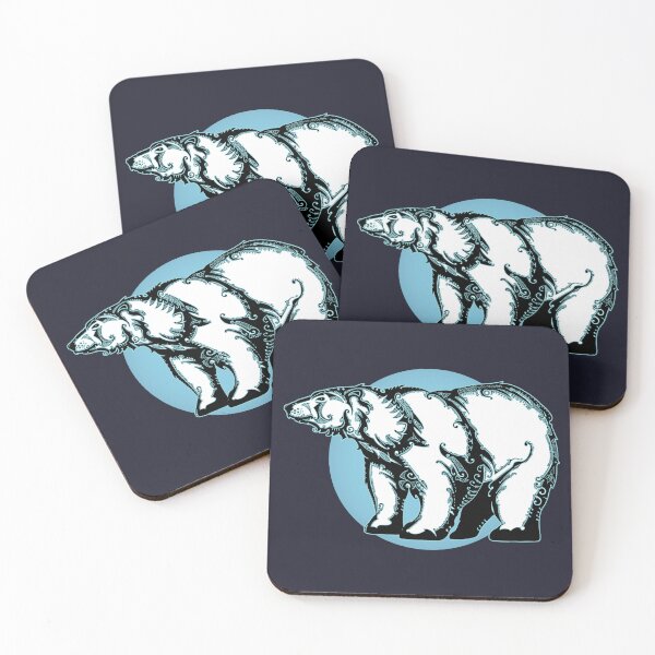 Item preview, tribal polar bear designed and sold by BlackwoodPagan.