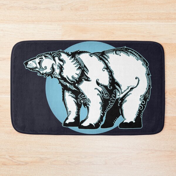 Item preview, tribal polar bear designed and sold by BlackwoodPagan.