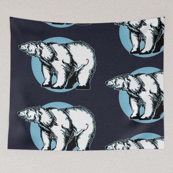 Item preview, tribal polar bear designed and sold by BlackwoodPagan.