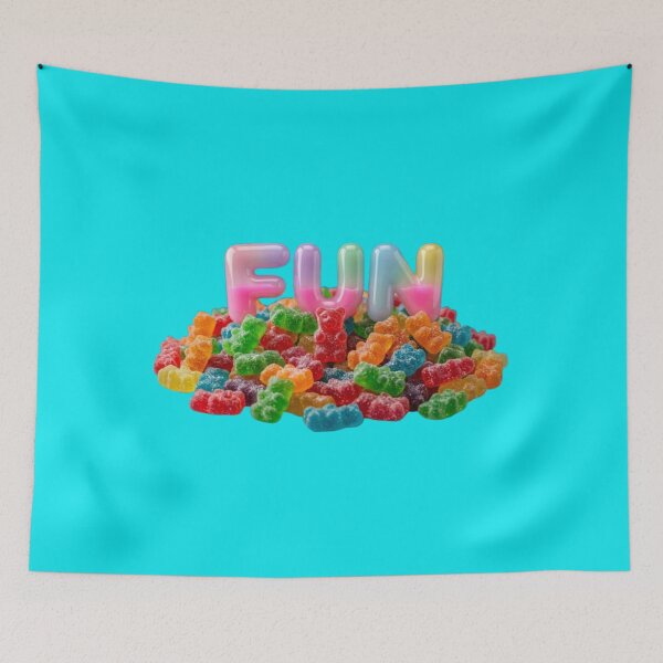 Item preview, FUN Gummy Bear Aesthetic Y2K Glossy Letters designed and sold by LIVE_FREE.