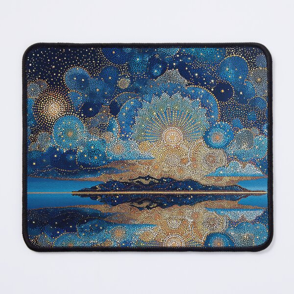 Item preview, Banquet of Heaven in Blue and Gold designed and sold by Neika Shimm Designs.