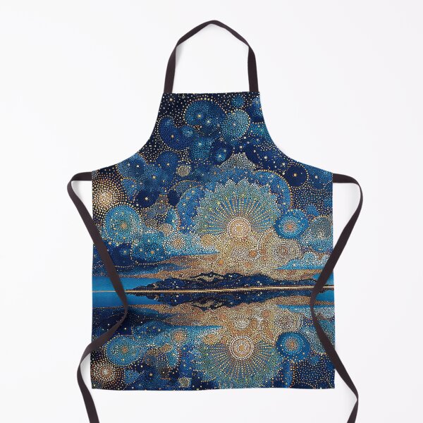 Item preview, Banquet of Heaven in Blue and Gold designed and sold by Neika Shimm Designs.