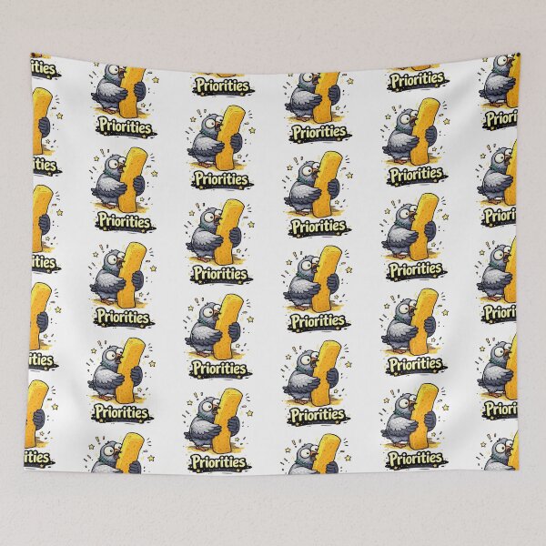 Item preview, Priorities Funny Pigeon French Fry designed and sold by MonkiFlipp.