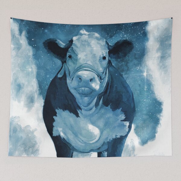 Item preview, Celestial Midnight Cow Painting designed and sold by Steve Haskamp.