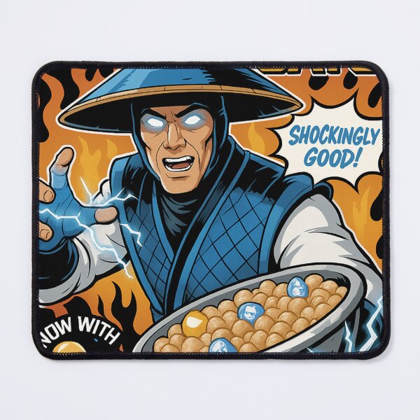 Item preview, Mortal Kombat Raiden Cereal Flakes designed and sold by Fei Long Design Hub.