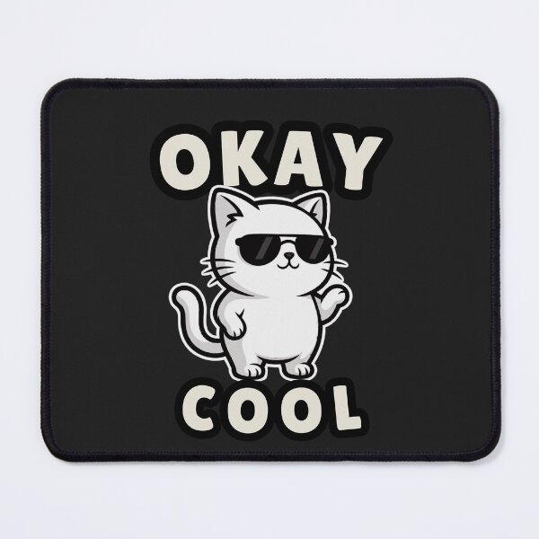 Item preview, Okay Cool Cat Shirt – Casual Attitude Minimal Design designed and sold by AdicretorDesign.