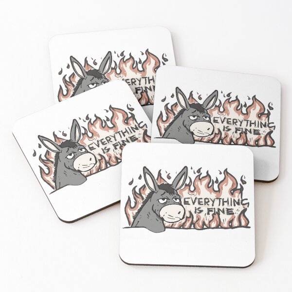 Item preview, Everthing is Fine...Donkey Fire designed and sold by Inappropriate Ink.