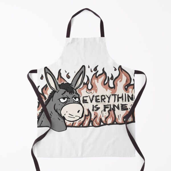 Item preview, Everthing is Fine...Donkey Fire designed and sold by Inappropriate Ink.