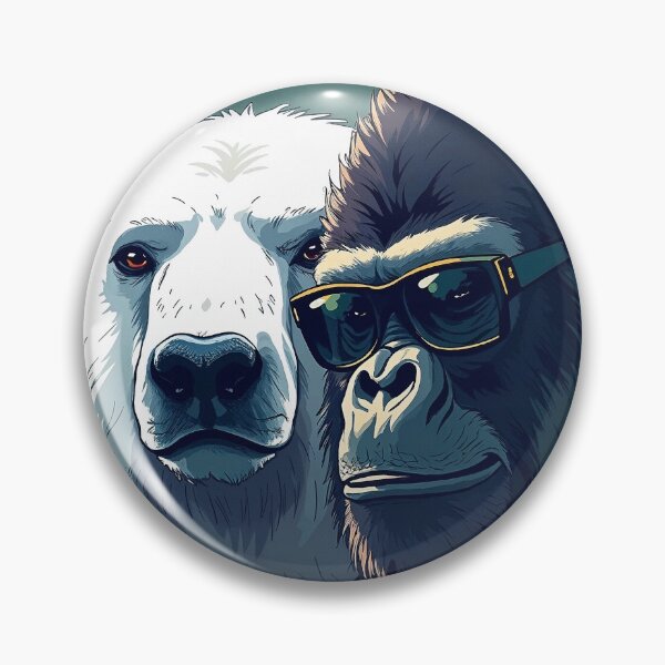 Item preview, Polar bear and gorilla on a mission designed and sold by LioTou.