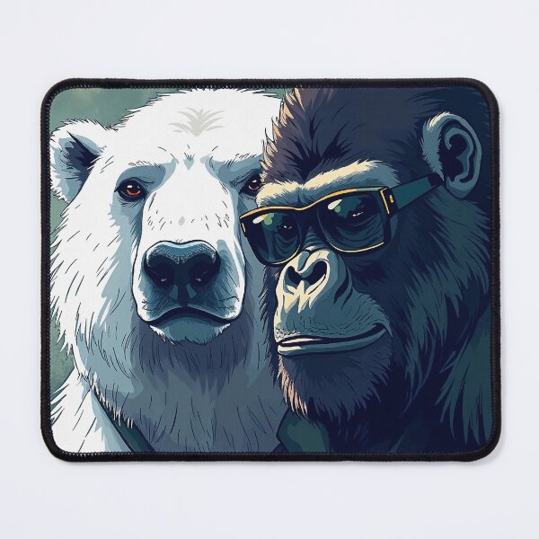 Item preview, Polar bear and gorilla on a mission designed and sold by LioTou.