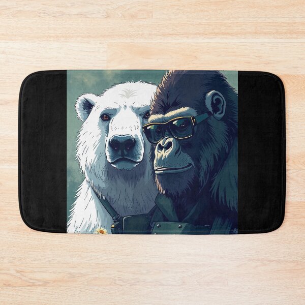 Item preview, Polar bear and gorilla on a mission designed and sold by LioTou.