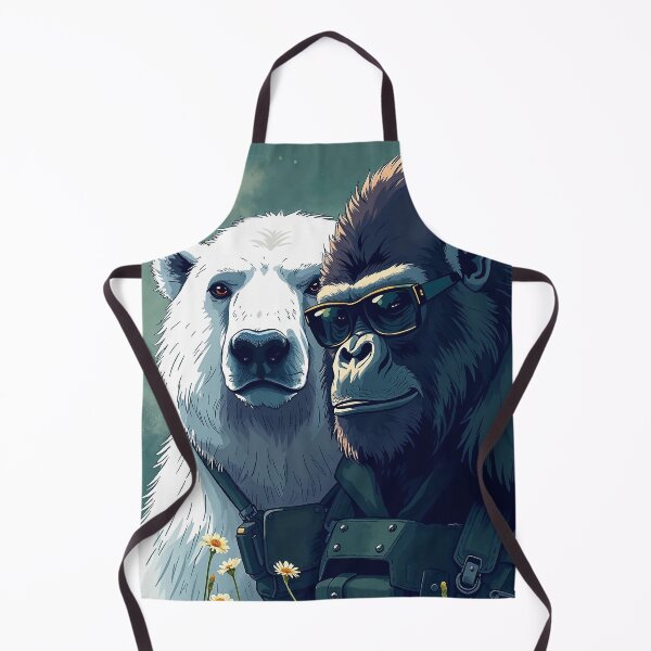 Item preview, Polar bear and gorilla on a mission designed and sold by LioTou.