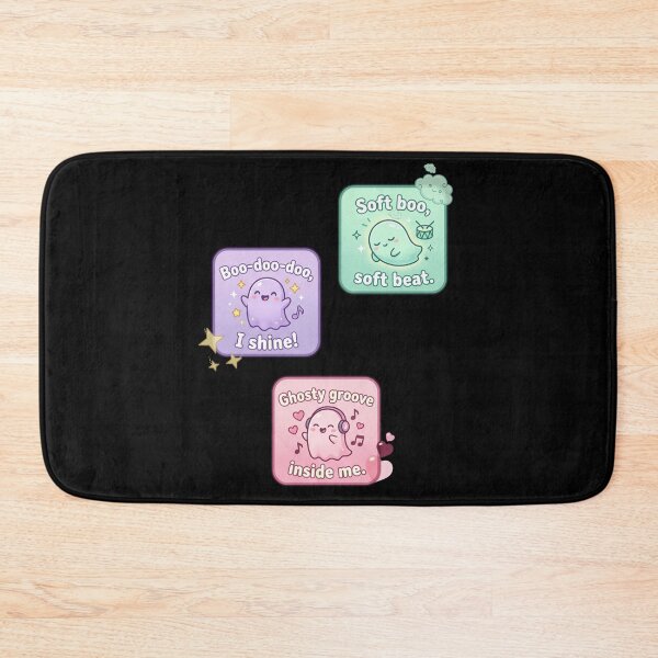 Artikelvorschau, Kawaii Musikgeister – Pastell Geistertrio mit Beats & Vibes entworfen und verkauft von Herzbaumatelier.
