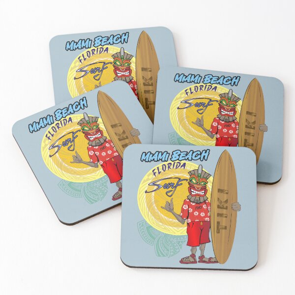 Item preview, Miami Beach Florida Tiki Surf vintage designed and sold by studioss76.