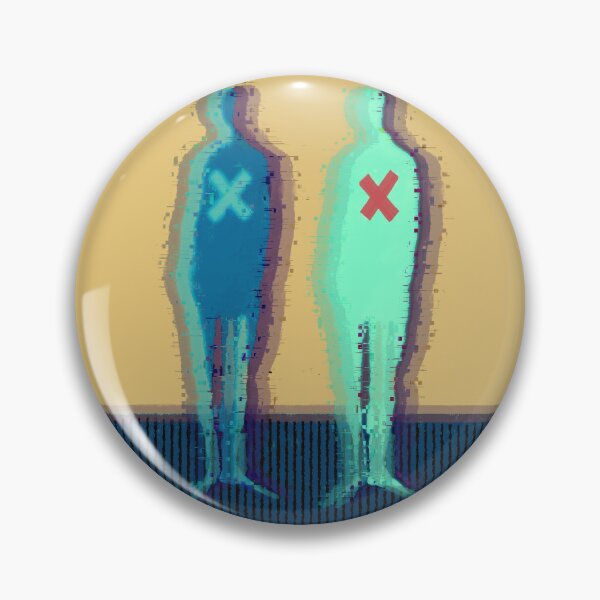 Item preview, Neon Glitch Abstract Human Figures with Crosses designed and sold by MikZviagin.