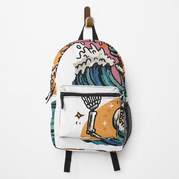 Item preview, Funny Skeleton Surfing Beach Summer Ocean Waves Retro Sunset designed and sold by Region.