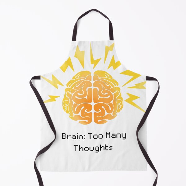 Item preview, Brain Too Many Thoughts - Funny Overthinking Anxiety Meme designed and sold by khaoulaassila.