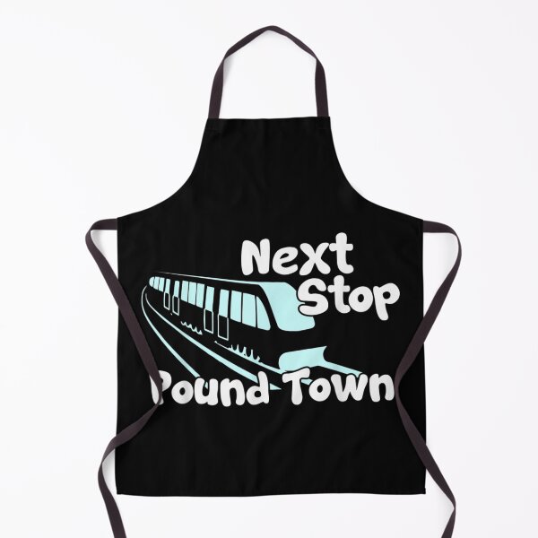 Item preview, Next Stop Pound Town Funny Sarcastic Train Commuter Humor Innuendo Graphic Design designed and sold by BrandyFreika.