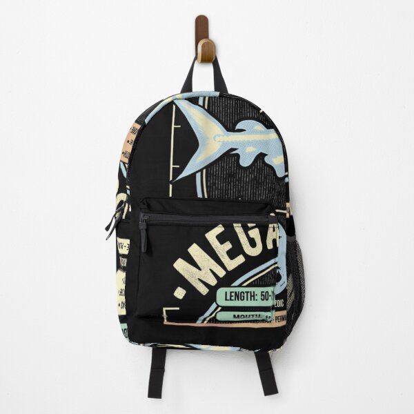 Item preview, Megalodon Shark Infographic Paleontology Prehistoric Sea Monster Educational Science Art designed and sold by BrandyFreika.