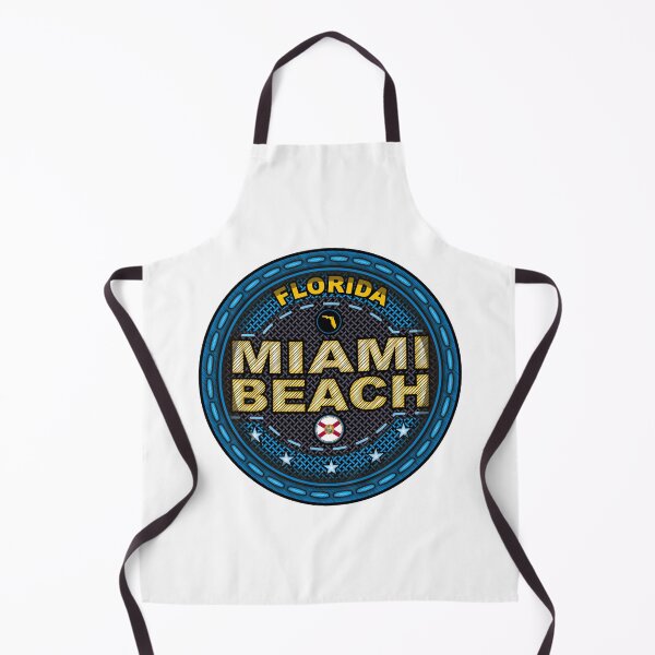Item preview, Miami Beach Florida FL stitching effect blue designed and sold by studioss76.