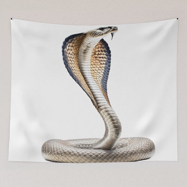 Item preview, Realistic cobra with hood spread and raised body designed and sold by ChernivtsiSkoda.
