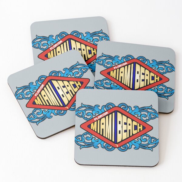 Item preview, Miami Beach FL Florida emblem retro sign designed and sold by studioss76.
