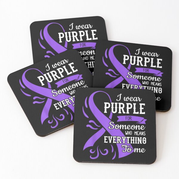 Item preview, I Wear Purple For Someone Who Means Everything To Me Awareness Ribbon designed and sold by AraceLidway.