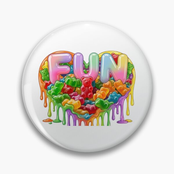Item preview, FUN Melting Rainbow Heart Gummy Bear Aesthetic designed and sold by LIVE_FREE.
