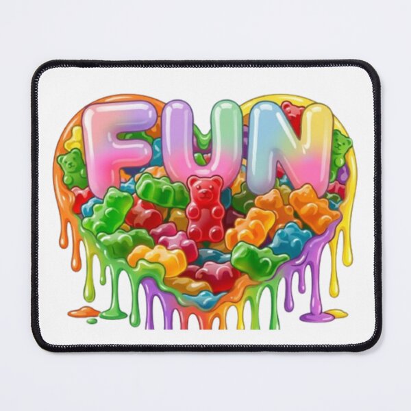 Item preview, FUN Melting Rainbow Heart Gummy Bear Aesthetic designed and sold by LIVE_FREE.