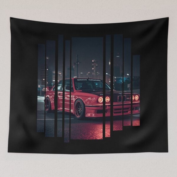 Item preview, B.W the Power of the 3 coupe with wide body kit, street racing vibe, high contrast neon colors 18 designed and sold by Neon G.