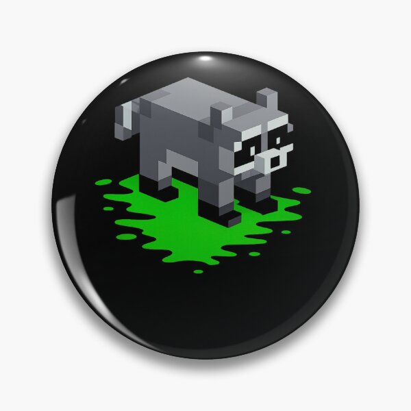 Item preview, Trashed Panda Drunk Raccoon Pixel Art designed and sold by StaticMood.