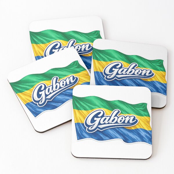 Item preview, Gabon Flag Waving Design – African Nation Pride Graphic, Gabonese Heritage Artwork, National Flag Travel Gift designed and sold by GarnerSupplyCo.