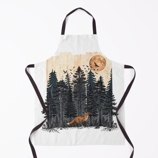 Item preview, Midnight Wilderness: Fox Spirit & Full Moon T-shirt Design designed and sold by Morden-Design.