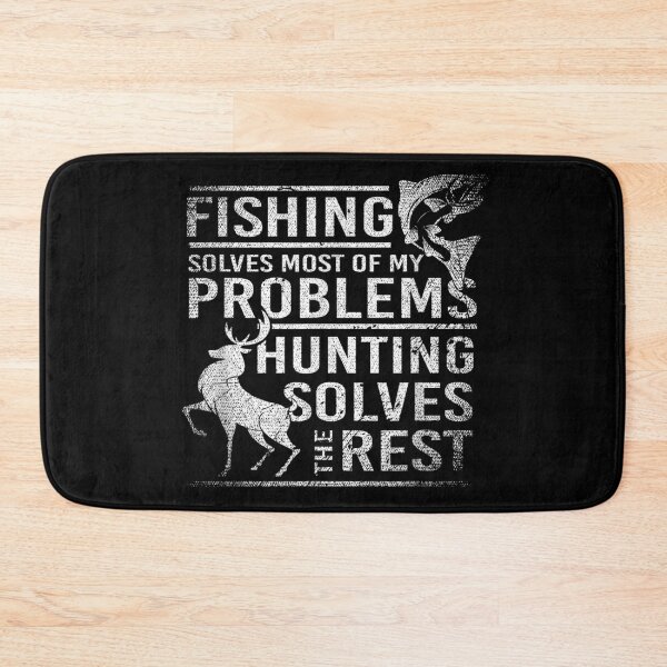Item preview, Fishing Solves My Problems Hunting Solves The Rest Outdoorsman Adventure Gear designed and sold by KarimeRenin.