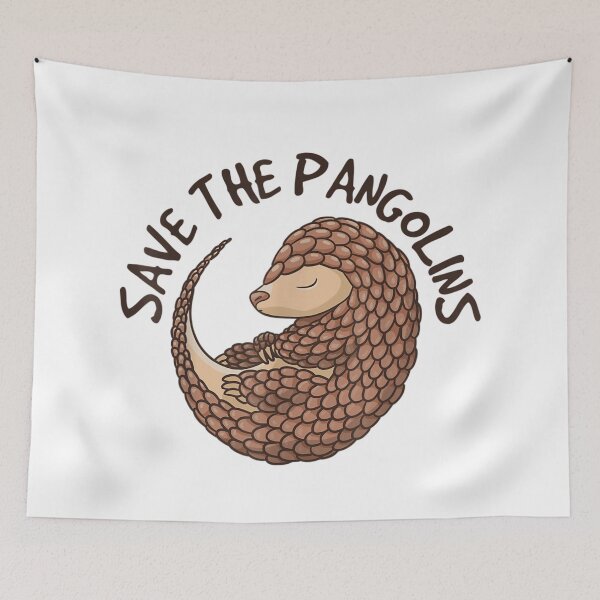 Item preview, Save The Pangolins Endangered Species Animal Conservation Wildlife Protection Awareness designed and sold by KarimeRenin.