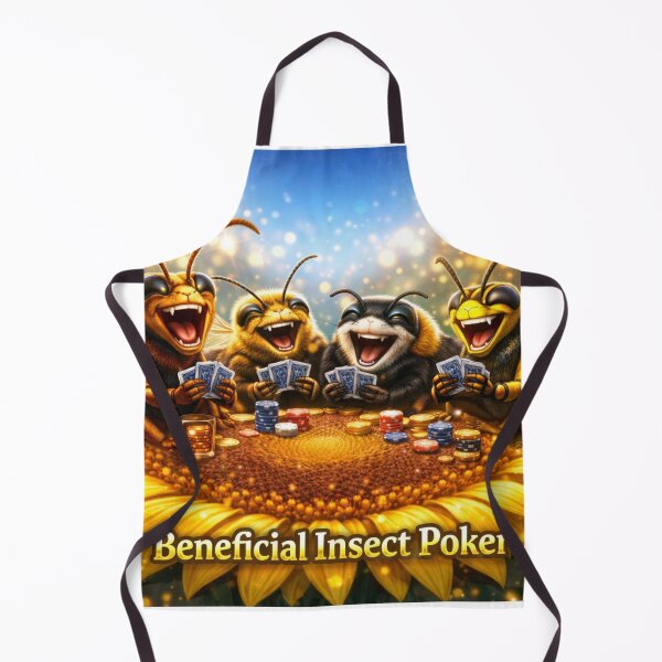 Item preview, Beneficial Bug Poker – Funny Bee Bumblebee Wasp Hornet Playing Cards on Sunflower designed and sold by AureliasDesignStudio.